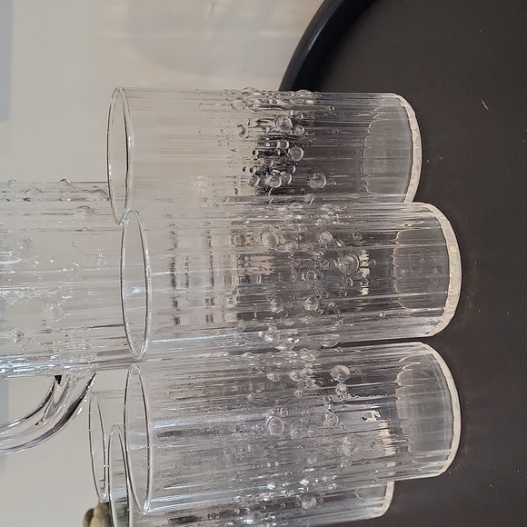 Vintage Set of 5 Iittala 'Mesi' Glasses by Tapio Wirkkala and pitcher - Picture 7 of 8